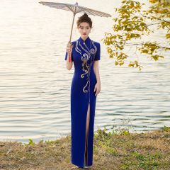 Oriental Qipao Cheongsam Chinese Dress -FVE7CPMZM