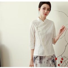 Oriental Chinese Shirt Blouse Costume -JQWV6OX3D-1