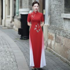 Oriental Qipao Cheongsam Chinese Dress -RJBEAGWH5