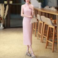 Oriental Qipao Cheongsam Chinese Dress -7D1MOY07Q