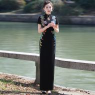 Oriental Qipao Cheongsam Chinese Dress -R6V1SQS1I